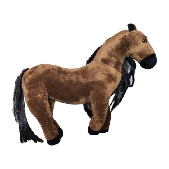 Madame Alexander Doll Company Horse 19 in Plush Large Chestnut Pony Posable Brow - Picture 2 of 6
